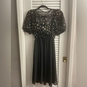 La Petite Connection by Jackie Taub Vintage Union Made 80s Small Cocktail Dress